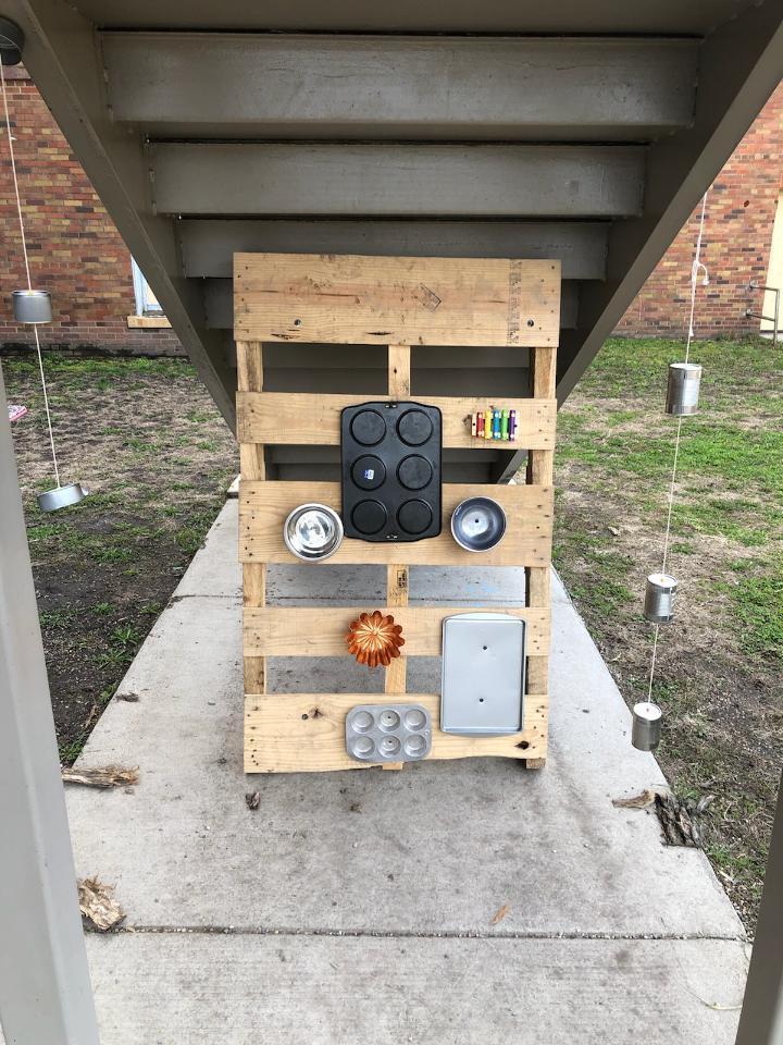 The finished product - The Music Wall *We are still taking donations for expansion.