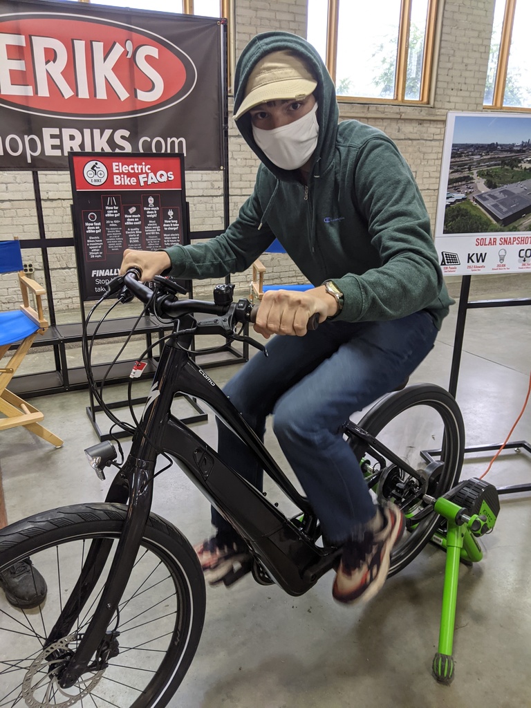 Biking at the fair