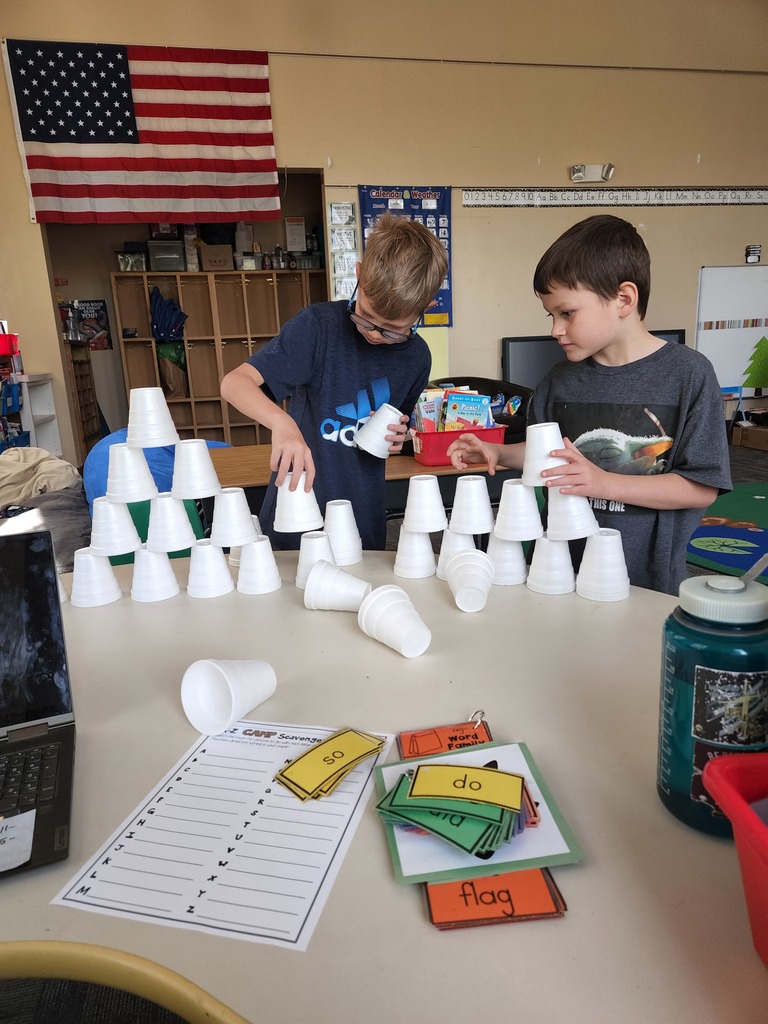 MNCS Elementary students participated in a fun cup stacking challenge for the first week of Summer Enrichment!
